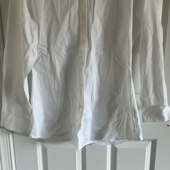 ROHE Women's Shirt Cotton White Button Down Size 42 US Size 10 - Picture 3 of 7